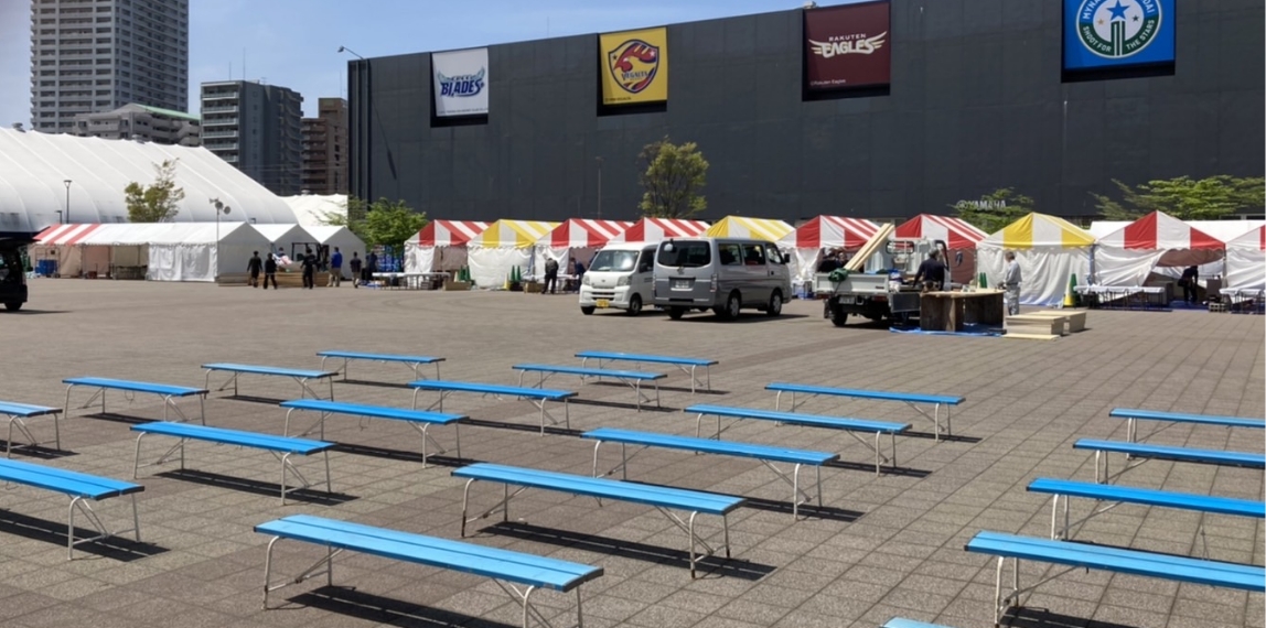 イベント会場設営風景1
